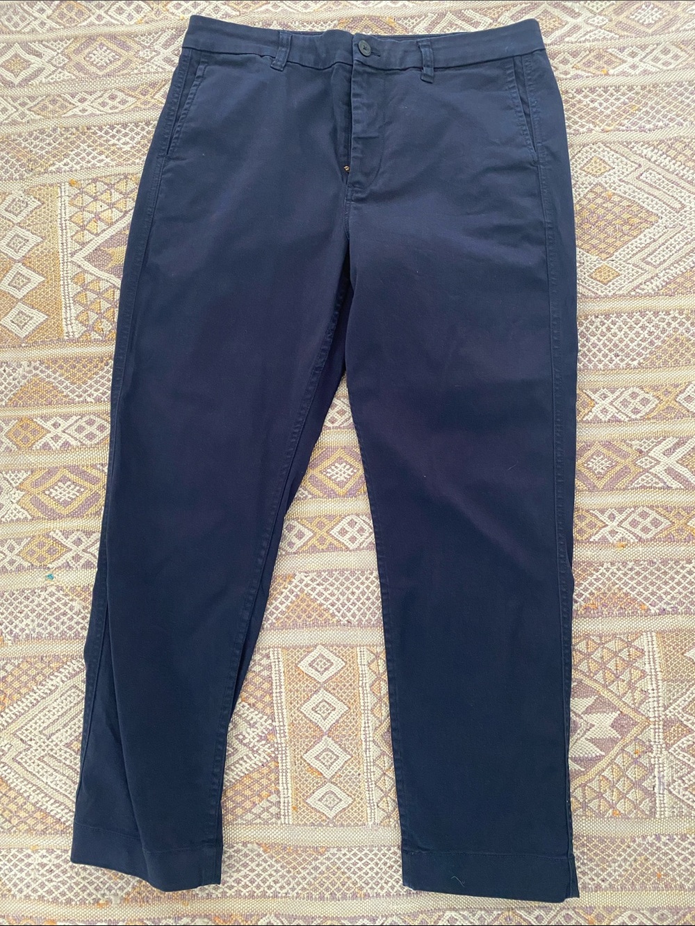 J. Crew Navy Cropped Chino Pants
